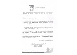 EDITAL CONVOCAÇÃO ASSEMBLEIA GERAL ORDINARIA NOVA DIRETORIA TRIENIO 2019-2021
