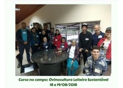 O Curso no campo: Ovinocultura Leiteira Sustentável 18 E 19/08/18 foi um sucesso!